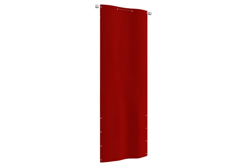 Balkongskjerm rød 80x240 cm oxfordstoff - Rød - Hagemøbler - Balkong - Sikkerhet & vindbeskyttelse balkong - Balkongbeskyttelse