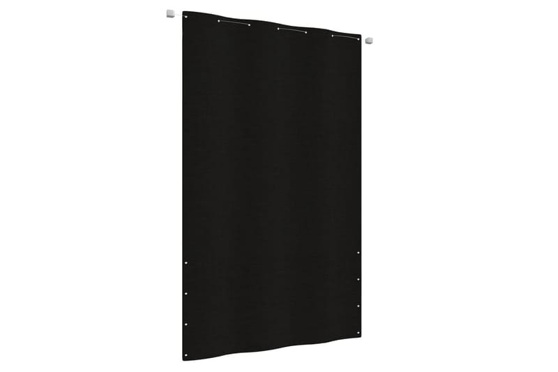 Balkongskjerm svart 140x240 cm oxfordstoff - Svart - Hagemøbler - Balkong - Sikkerhet & vindbeskyttelse balkong - Balkongbeskyttelse