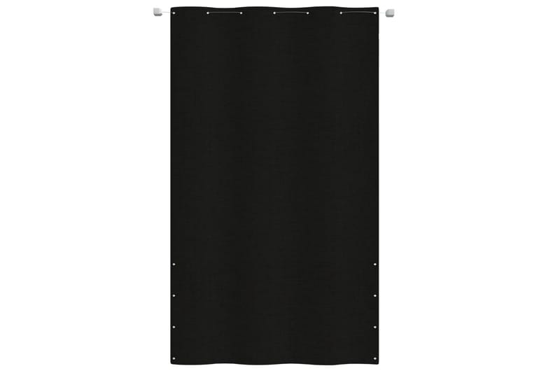 Balkongskjerm svart 140x240 cm oxfordstoff - Svart - Hagemøbler - Balkong - Sikkerhet & vindbeskyttelse balkong - Balkongbeskyttelse