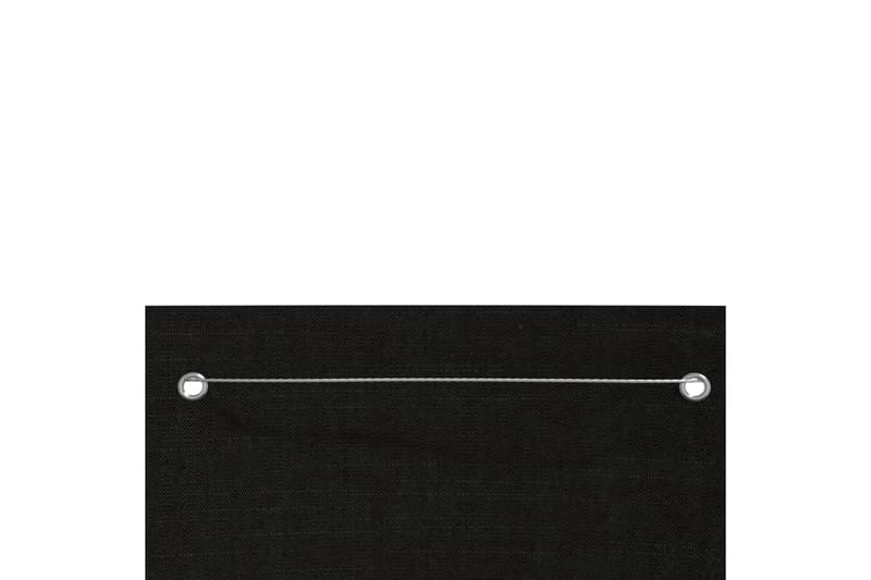 Balkongskjerm svart 140x240 cm oxfordstoff - Svart - Hagemøbler - Balkong - Sikkerhet & vindbeskyttelse balkong - Balkongbeskyttelse