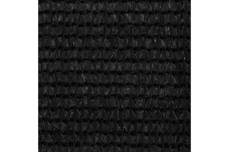 Balkongskjerm svart 90x500 cm HDPE - Svart - Balkongbeskyttelse