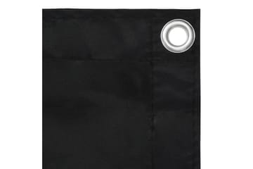 Balkongskjerm svart 90x500 cm oxfordstoff - Svart - Hagemøbler - Balkong - Sikkerhet & vindbeskyttelse balkong - Balkongbeskyttelse