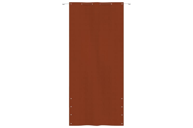 Balkongskjerm terrakotta 120x240 cm oxfordstoff - Brun - Balkongbeskyttelse