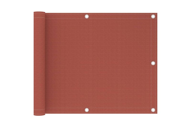 Balkongskjerm terrakotta 75x300 cm HDPE - Hagemøbler - Balkong - Sikkerhet & vindbeskyttelse balkong - Balkongbeskyttelse