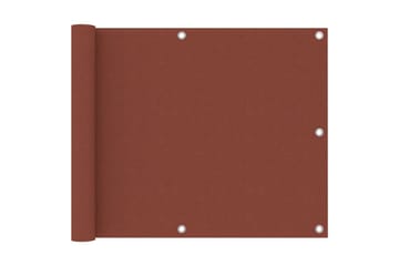 Balkongskjerm terrakotta 75x500 cm oxfordstoff - Hagemøbler - Balkong - Sikkerhet & vindbeskyttelse balkong - Balkongbeskyttelse