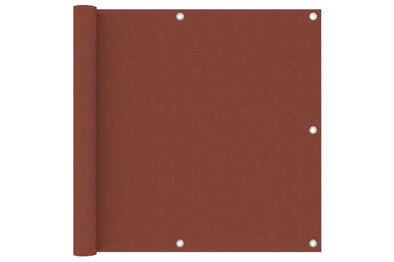 Balkongskjerm terrakotta 90x300 cm oxfordstoff - Hagemøbler - Balkong - Sikkerhet & vindbeskyttelse balkong - Balkongbeskyttelse