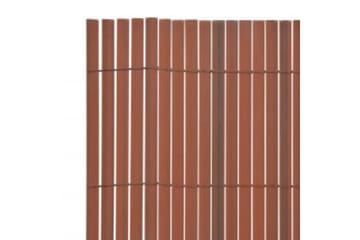Dobbelsidet hagegjerde 110x300 cm brun - Brun - Hagemøbler - Balkong - Sikkerhet & vindbeskyttelse balkong - Balkongbeskyttelse