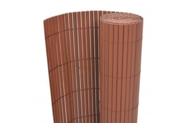 Dobbelsidet hagegjerde 110x300 cm brun - Brun - Hagemøbler - Balkong - Sikkerhet & vindbeskyttelse balkong - Balkongbeskyttelse