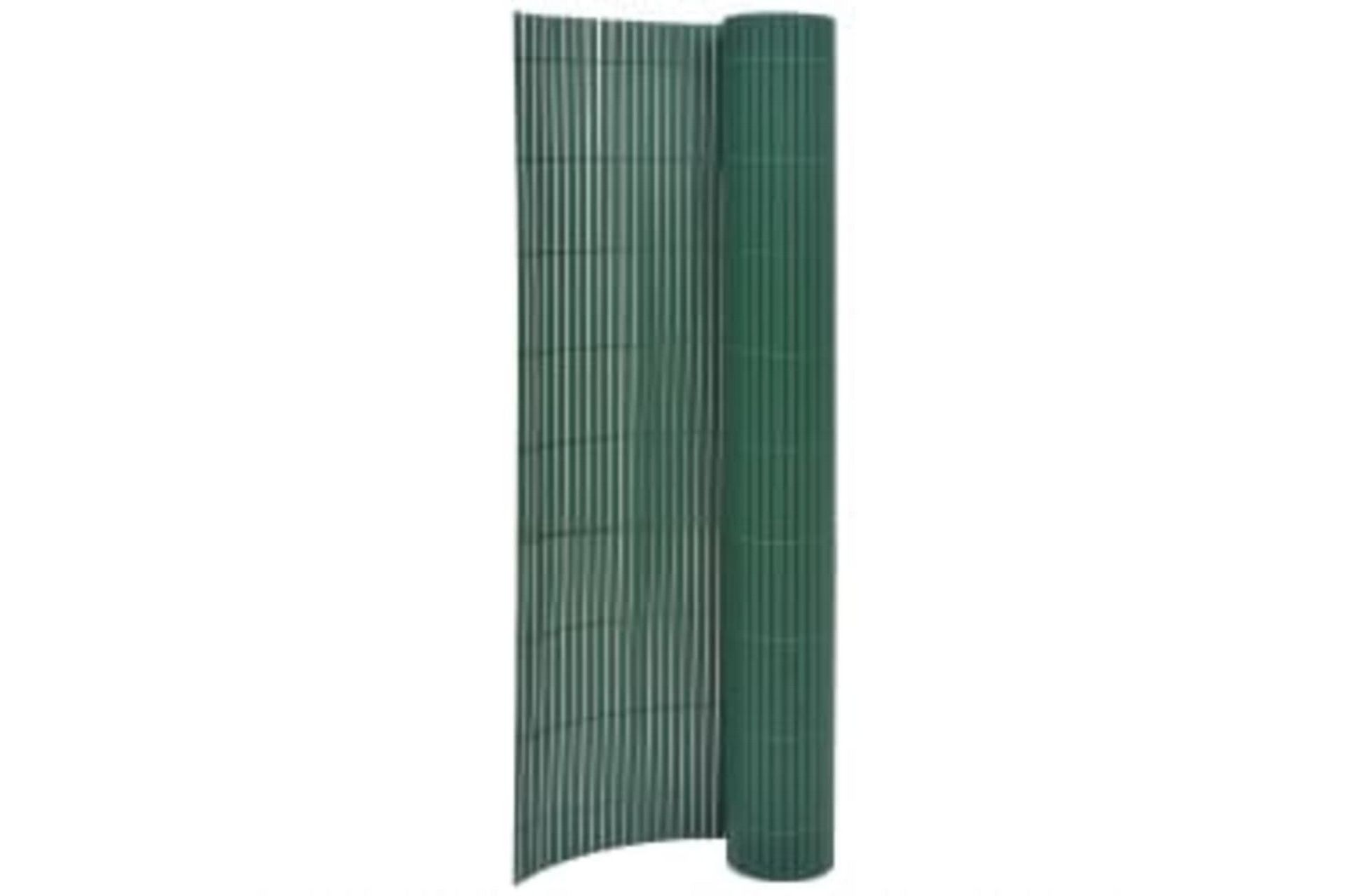 Dobbelsidet hagegjerde 110x400 cm grønn - grønn - Hagemøbler - Balkong - Sikkerhet & vindbeskyttelse balkong - Balkongbeskyttelse