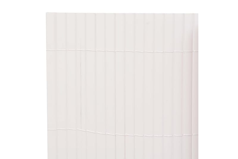Dobbelsidet hagegjerde 110x500 cm hvit - Hvit - Hagemøbler - Balkong - Sikkerhet & vindbeskyttelse balkong - Balkongbeskyttelse