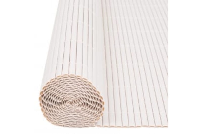 Dobbelsidet hagegjerde 110x500 cm hvit - Hvit - Hagemøbler - Balkong - Sikkerhet & vindbeskyttelse balkong - Balkongbeskyttelse
