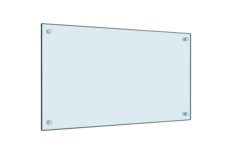 Kjøkkenplate hvit 70x40 cm herdet glass - Hvit - Hagemøbler - Balkong - Sikkerhet & vindbeskyttelse balkong - Balkongbeskyttelse