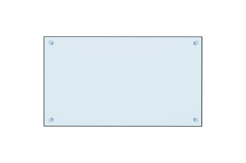 Kjøkkenplate hvit 70x40 cm herdet glass - Hvit - Hagemøbler - Balkong - Sikkerhet & vindbeskyttelse balkong - Balkongbeskyttelse