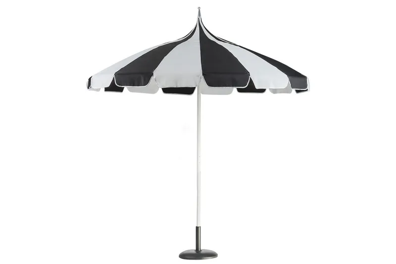 Balkongparasoll Beliani Minoa Beige Black||White - Hagemøbler - Solbeskyttelse - Parasoller - Balkongparasoll