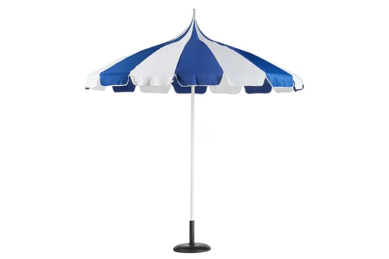Balkongparasoll Beliani Minoa Beige blue||White - Hagemøbler - Solbeskyttelse - Parasoller - Balkongparasoll