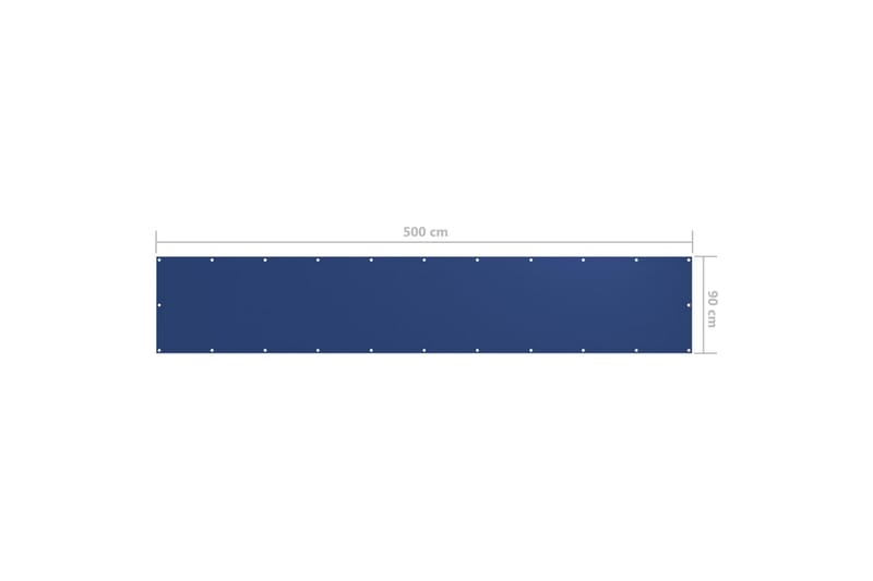 Balkongskjerm blå 90x500 cm oxfordstoff - Blå - Balkongbeskyttelse