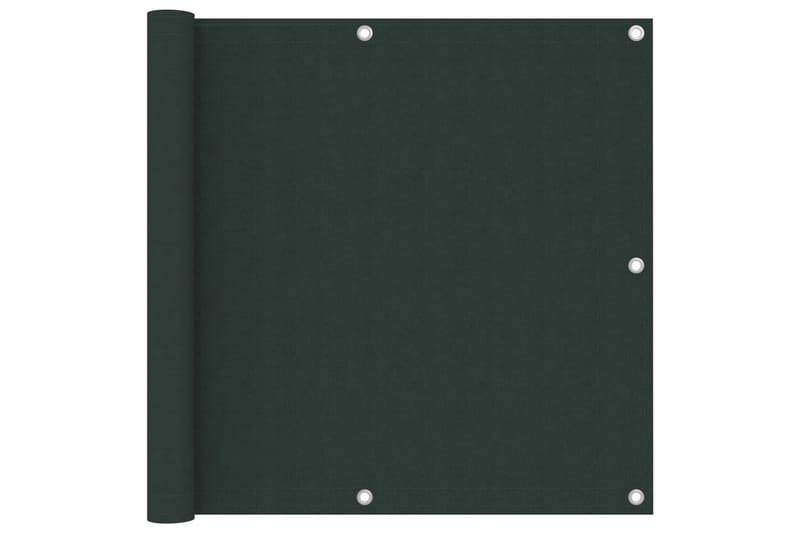 Balkongskjerm mørkegrønn 90x300 cm oxfordstoff - Grønn - Hagemøbler - Balkong - Sikkerhet & vindbeskyttelse balkong - Balkongbeskyttelse