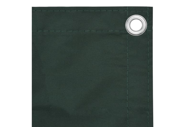 Balkongskjerm mørkegrønn 90x400 cm oxfordstoff - Grønn - Hagemøbler - Balkong - Sikkerhet & vindbeskyttelse balkong - Balkongbeskyttelse