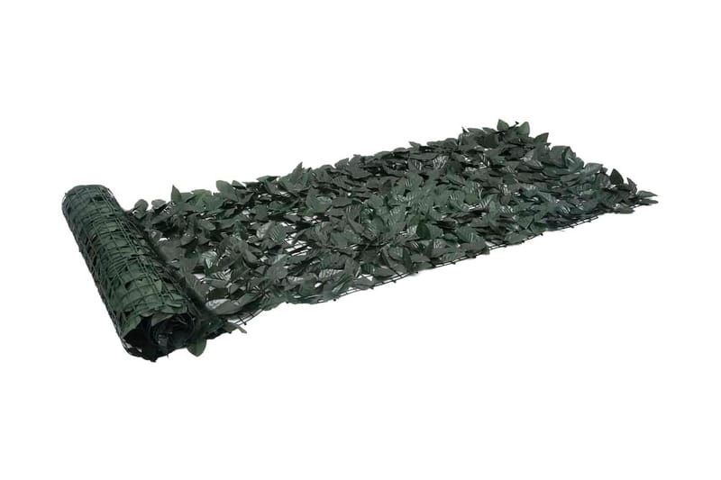 Balkongskjerm med mørkegrønne blader 300x75 cm - grønn - Hagemøbler - Balkong - Sikkerhet & vindbeskyttelse balkong - Balkongbeskyttelse