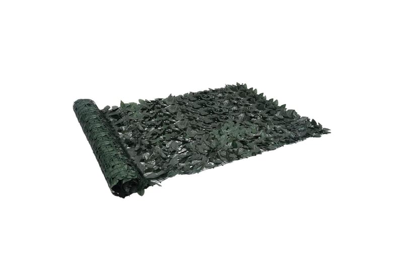 Balkongskjerm med mørkegrønne blader 600x150 cm - grønn - Hagemøbler - Balkong - Sikkerhet & vindbeskyttelse balkong - Balkongbeskyttelse