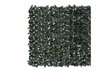 Balkongskjerm med mørkegrønne blader 600x150 cm - grønn - Hagemøbler - Balkong - Sikkerhet & vindbeskyttelse balkong - Balkongbeskyttelse