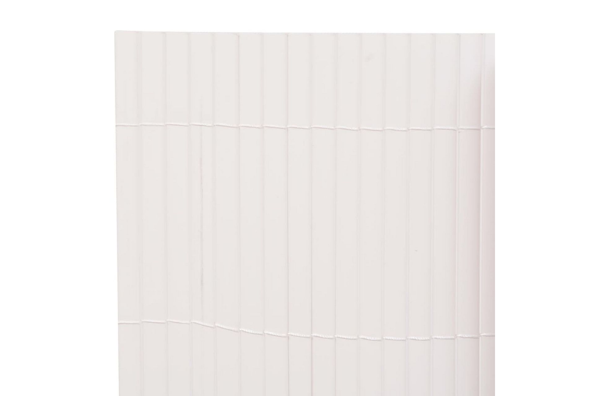 Dobbelsidet hagegjerde 110x300 cm hvit - Hvit - Hagemøbler - Balkong - Sikkerhet & vindbeskyttelse balkong - Balkongbeskyttelse