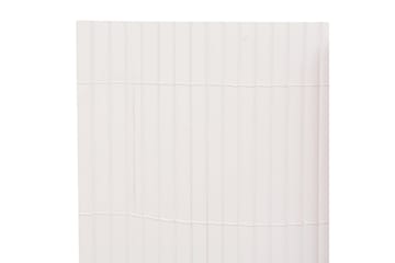Dobbelsidet hagegjerde 110x300 cm hvit - Hvit - Hagemøbler - Balkong - Sikkerhet & vindbeskyttelse balkong - Balkongbeskyttelse