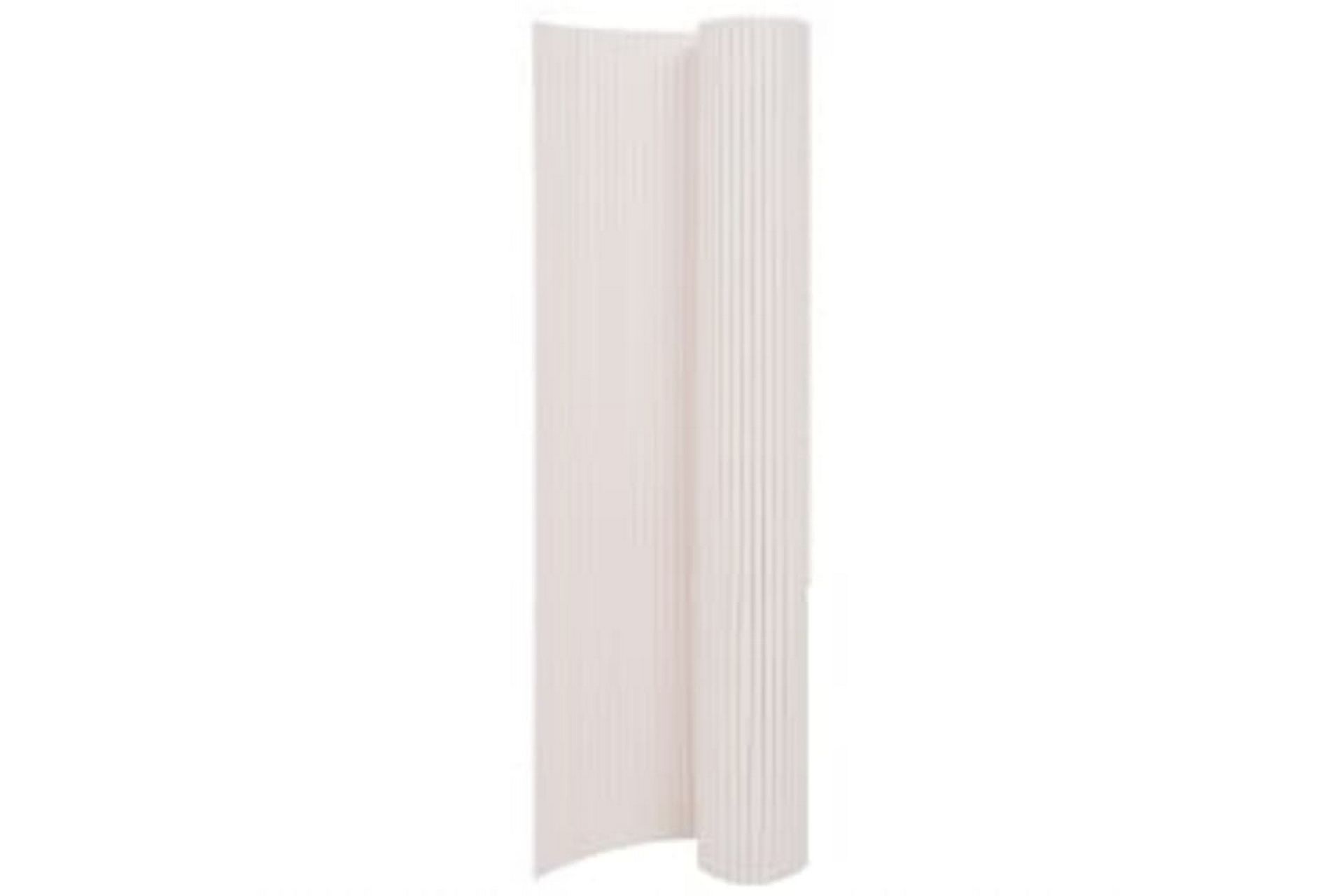 Dobbelsidet hagegjerde 110x300 cm hvit - Hvit - Hagemøbler - Balkong - Sikkerhet & vindbeskyttelse balkong - Balkongbeskyttelse