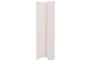Dobbelsidet hagegjerde 110x300 cm hvit - Hvit - Hagemøbler - Balkong - Sikkerhet & vindbeskyttelse balkong - Balkongbeskyttelse