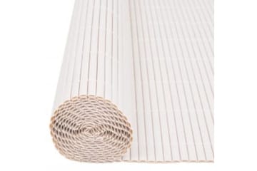 Dobbelsidet hagegjerde 110x300 cm hvit - Hvit - Hagemøbler - Balkong - Sikkerhet & vindbeskyttelse balkong - Balkongbeskyttelse