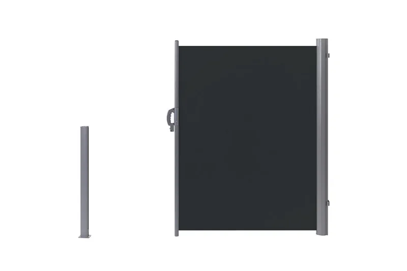 Sidomarkis Beliani Dorio Beige/Silver, 305x9x160 cm Grey||Silver 305x9x160 cm VALUE_MISSING_1 - Hagemøbler - Balkong - Sikkerhet & vindbeskyttelse balkong - Balkongbeskyttelse