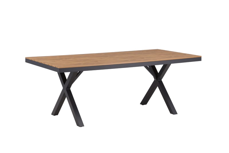 Garcia Spisebord 100x200 cm - Svart - Hagemøbler - Hagebord - Spisebord ute