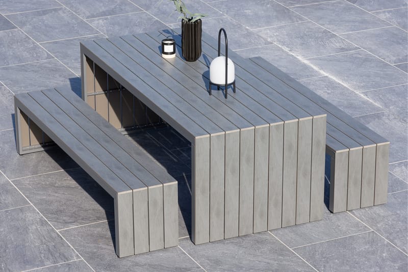 San Juan Piknikbord 6-seter - Grå - Hagemøbler - Hagebord - Piknikbord