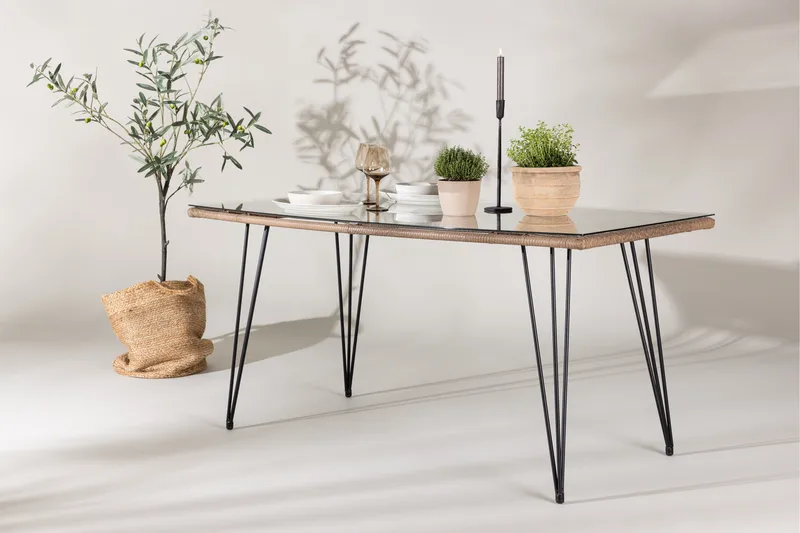 Viga Spisebord 90x160 cm Brun - Hagemøbler - Hagebord - Spisebord ute