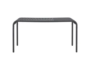 Gardeno Spisebord 90x150 cm Svart - Hagemøbler - Hagebord - Spisebord ute