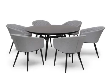 Hillerstorp Oxhult utebord Ø145 cm svart - Svart - Hagemøbler - Hagebord - Spisebord ute
