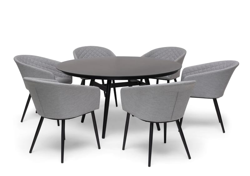 Hillerstorp Oxhult utebord Ø145 cm svart - Svart - Hagemøbler - Hagebord - Spisebord ute