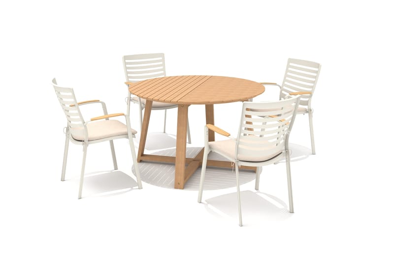 Agate Utebord Rund Ø 120 cm - Tre - Hagemøbler - Hagebord - Spisebord ute