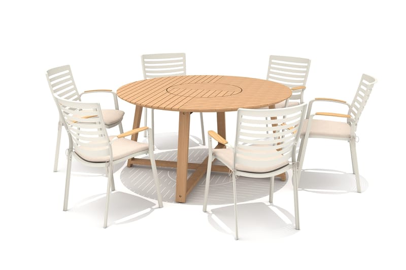 Agate Utebord Rund Ø 150 cm - Tre - Hagemøbler - Hagebord - Spisebord ute