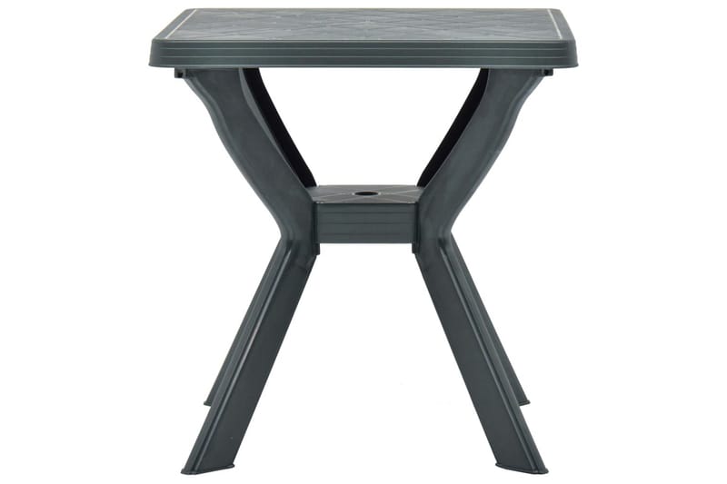 Bistrobord grønn 70x70x72 cm plast - Hagemøbler - Hagebord - Avlastningsbord & brettbord
