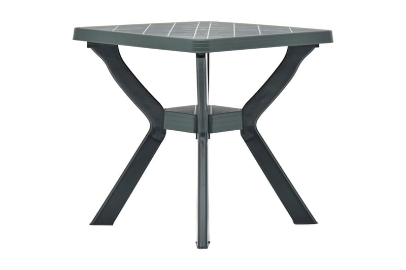 Bistrobord grønn 70x70x72 cm plast - Hagemøbler - Hagebord - Avlastningsbord & brettbord