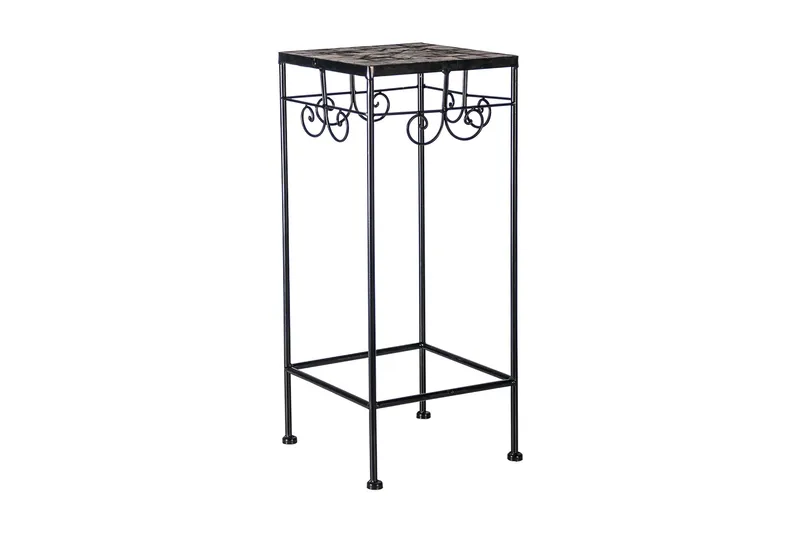 Mosaic Blomsterpiedestal, Svart/Grå