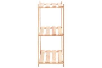 Oppbevaringshylle 3 etasjer 60x38x90 cm heltre furu 150 kg - Beige - Hagemøbler - Hagebord - Avlastningsbord & brettbord