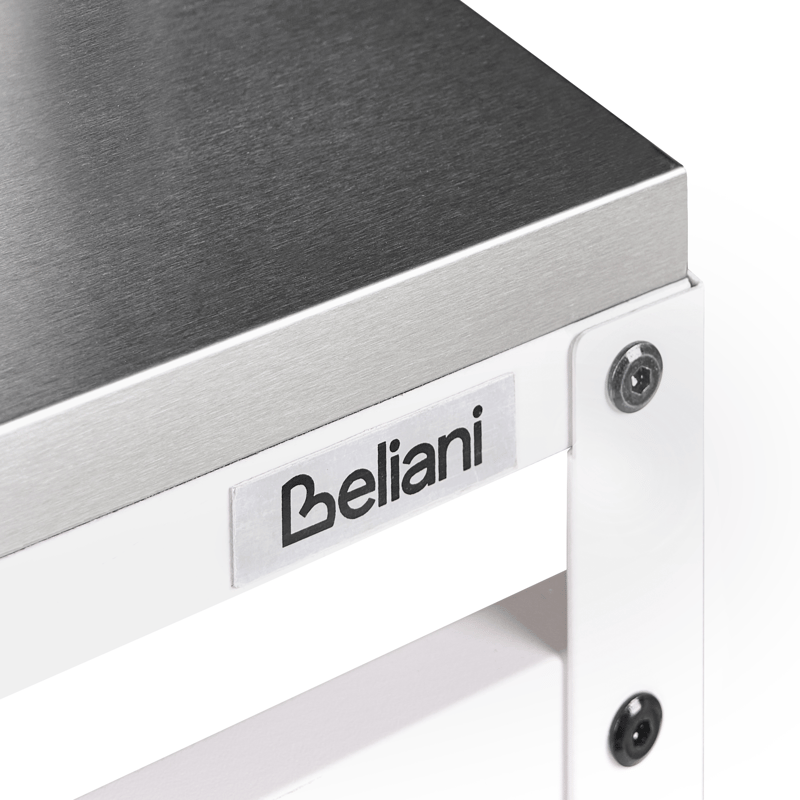 Barbord for utendørsbruk Maenza 120 cm - hvit/svart - Hagemøbler - Hagebord - Barbord