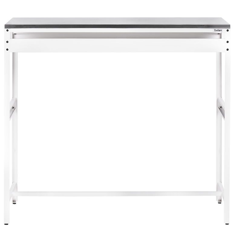 Barbord for utendørsbruk Maenza 120 cm - hvit/svart - Hagemøbler - Hagebord - Barbord