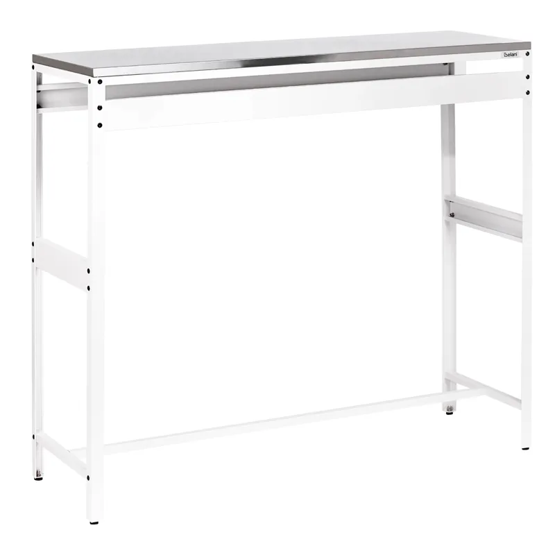 Barbord for utendørsbruk Maenza 120 cm, hvit/svart