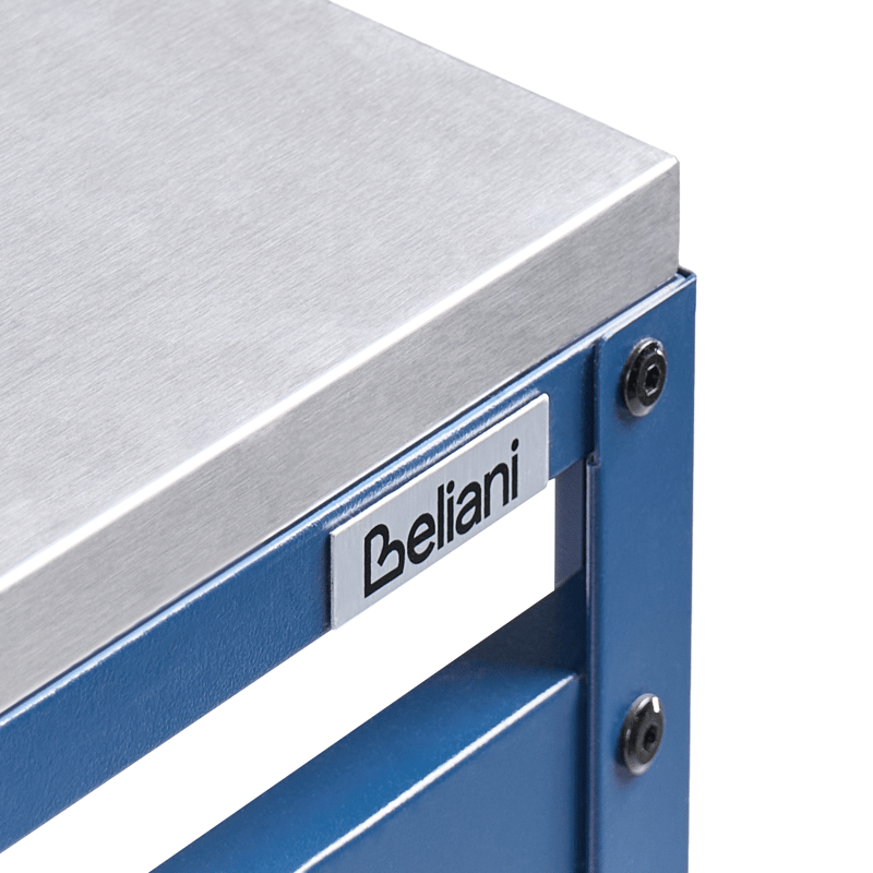 Barbord for utendørsbruk Maenza 120 cm Stål - blå/sølv - Hagemøbler - Hagebord - Barbord