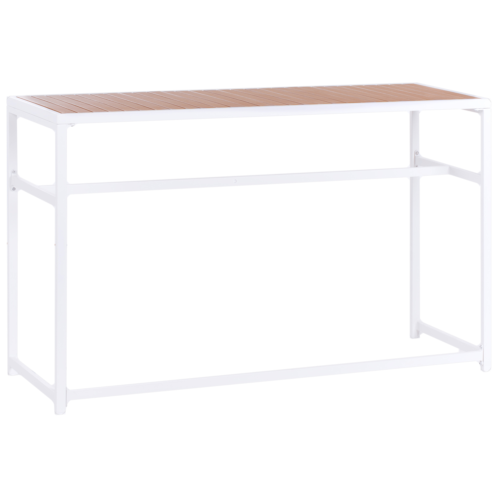 Barbord utendørs Avetrana 50x150 cm - Hvit/Brun