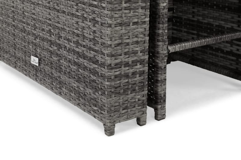 Bahamas Barsett med 6 Barstoler - Grå - Hagemøbler - Hagebord - Barbord