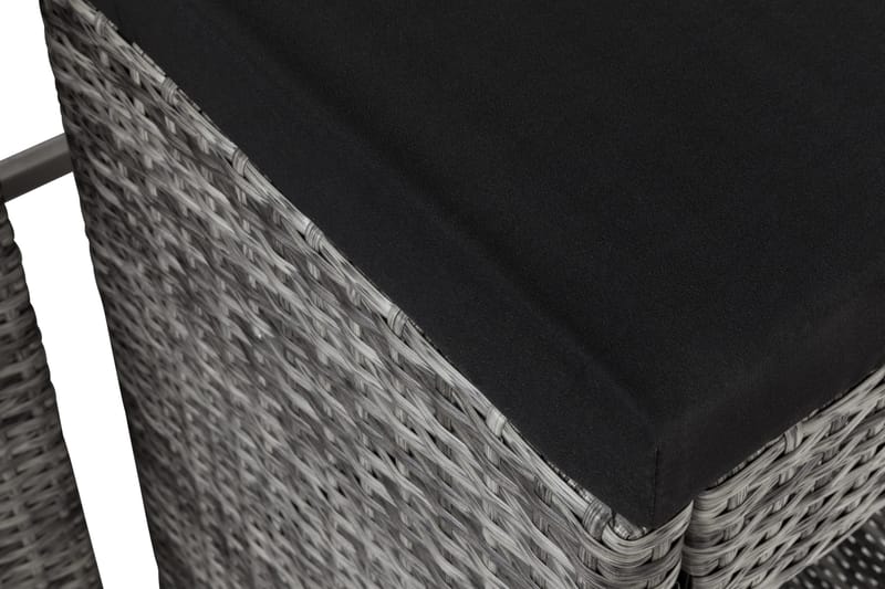 Bahamas Barsett med 6 Barstoler - Grå - Hagemøbler - Hagebord - Barbord